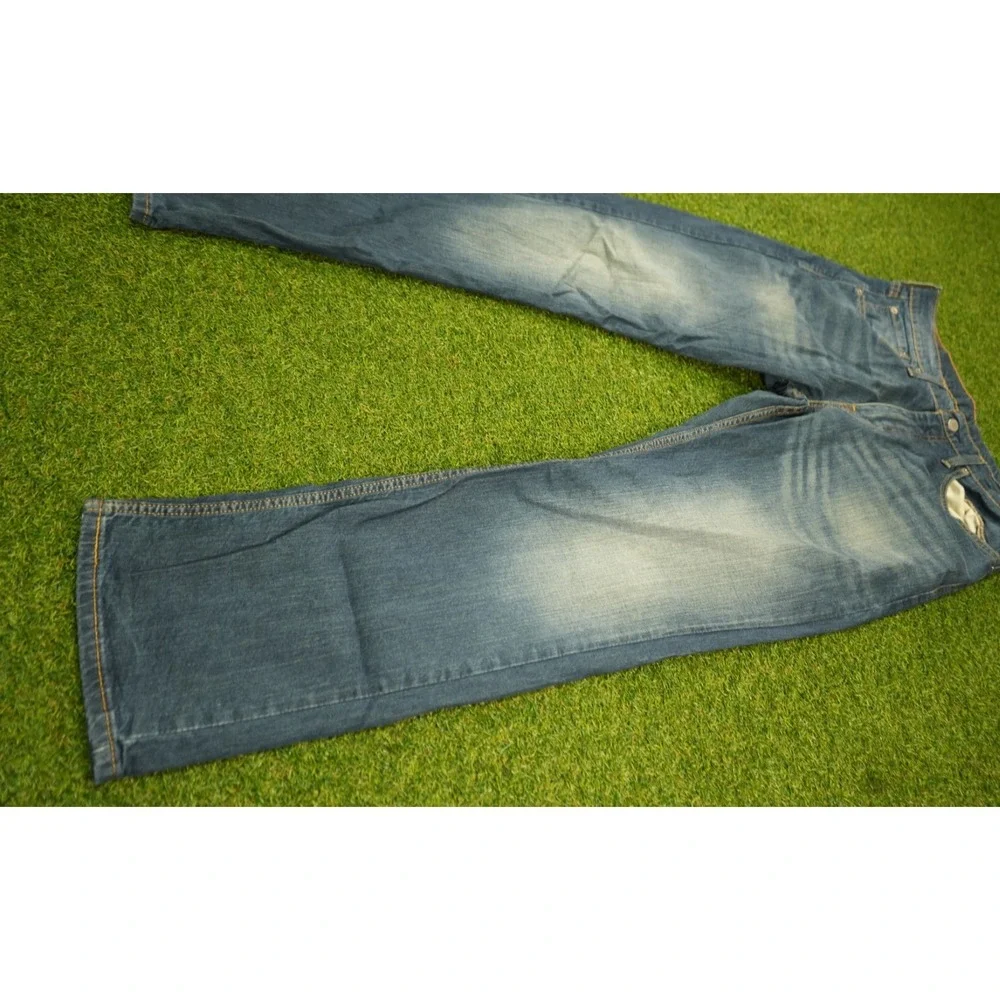 Levi's 559 Jeans Mens 32x32 Blue‎ Logo Denim Stretch Relaxed Fit Straight Leg